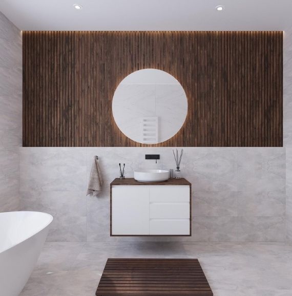 A peel Vanity to give your bathroom a modern look.