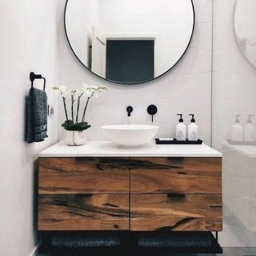 timber details gives an ethnic look to your bathroom