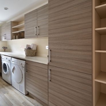 Open Shelves Cabinets for your Laundry room