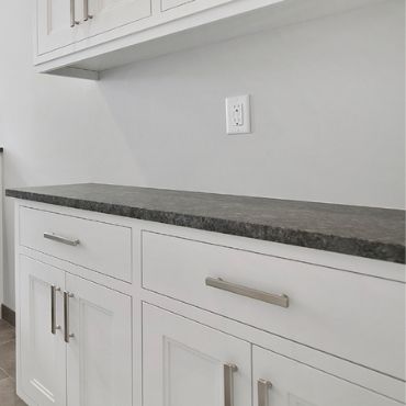 Base cabinets with doors and drawers