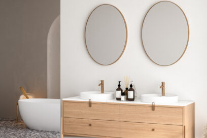 KOAST modern, sleek bathroom cabinetry
